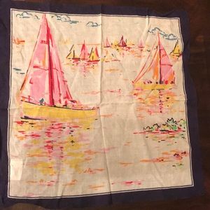 J.Crew sailboat scarf